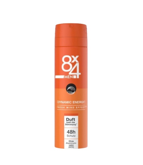 8x4 Deodorant Men Dynamic Energy 150ml
