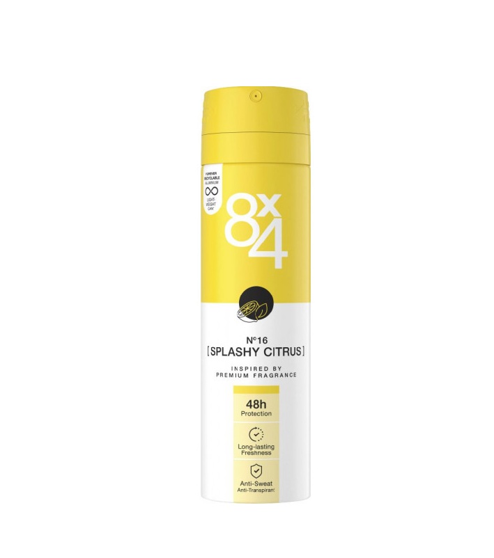 8x4 Deodorant Woman Splashy Citrus 150ml