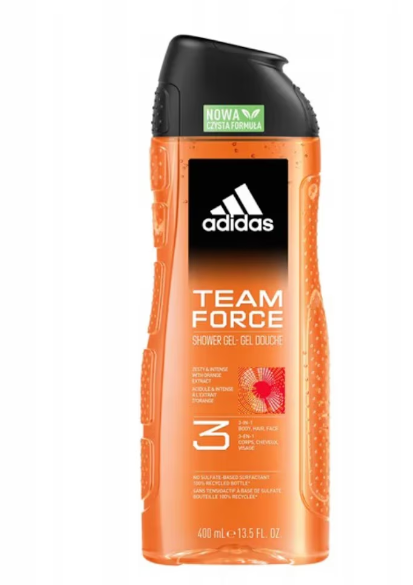 ADIDAS GEL DUS 400ML MEN TEAM FORCE